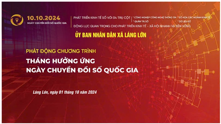 Lễ phát động tháng hưởng ứng ngày chuyển đổi số quốc gia năm 2024